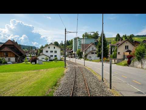 Video: ★ 🇨🇭 Langenthal - St. Urban - Melchnau cab ride, Switzerland (partly demolished) [22.5.2011]