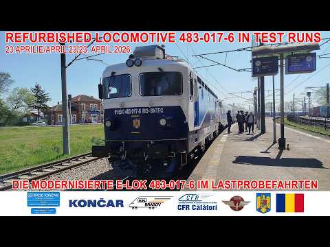 Video: LEMA 483-017-6 în probe de sarcină/in test runs/im Probefahrten[23 aprilie/April 23/23.April 2026]