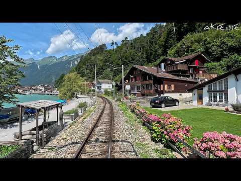 Video: Cab ride : Meiringen to Interlaken Ost | Lucerne - Interlaken Express Train Switzerland | 4K