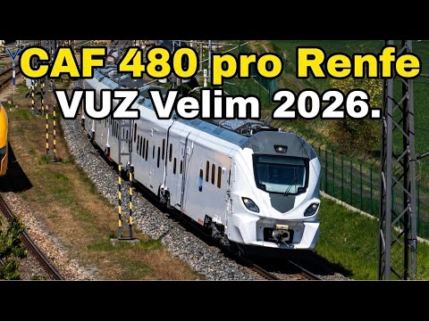 Video: 🆕🎥 CAF 480 pro Renfe. VUZ Velim test track 2026. 🆕🎥