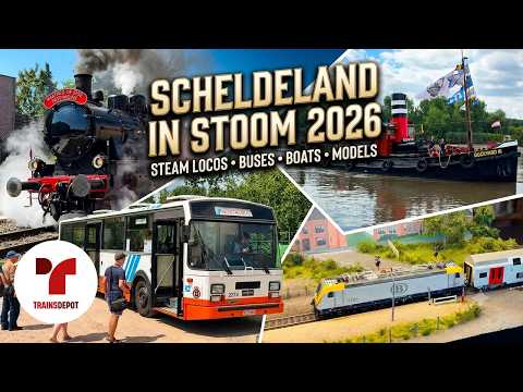 Video: Scheldeland in Stoom 2026 | Vintage Locos, Steam Boats, Retro Buses & Miniature Models Exhibition