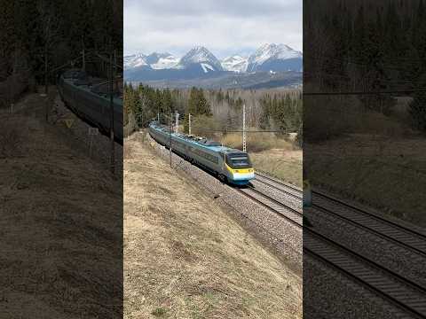 Short/Reel: Pendolin is hauling through Štrba as a Ec 241 pendolino Košičan from Prague to Košice