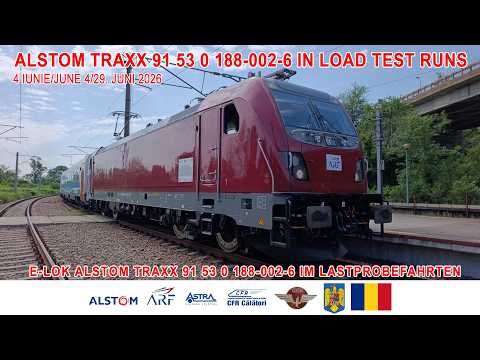 Video: Alstom TRAXX3 MS 91 53 0 188 002-6 în probe/in tests/im lastprobefahrt[4 iunie/June 4/4 Juni 2026]
