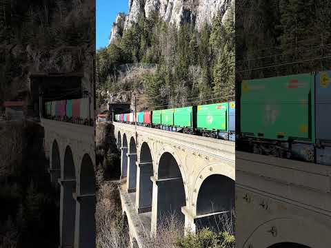 Short/Reel: Semmeringbahn ÖBB 1293 066-7 + 1144 098-1 Breitenstein 29/01/2025 #train #eisenbahn #railway #trenes