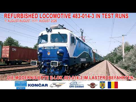 Video: LEMA 483-014-3 în probe/in test runs/im probefahrten[11 august/August 11/11. August 2026]
