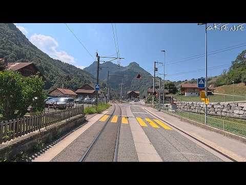 Video: Train Cab Ride - Bulle to Montbovon via Gruyères Switzerland | Driver view 4K 60p HDR