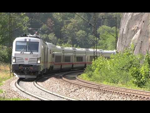 Video: Sommer auf der Geislinger Steige -ICE L, DB Stadler EuroDual, Class 77, BR 218, Alstom Coradia bwegt