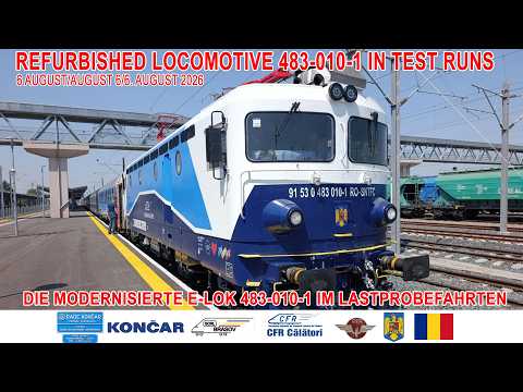 Video: LEMA 483-010-1 în probe/in test runs/im probefahrten[6 august/August 6/6.August 2026]