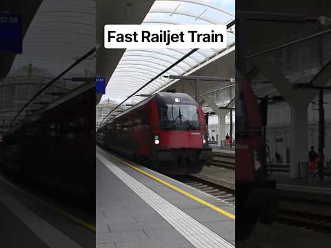Short/Reel: Railjet Fastest Train zug trenes treni #train #railway #trainspotting #fast #railroad #zug #treno