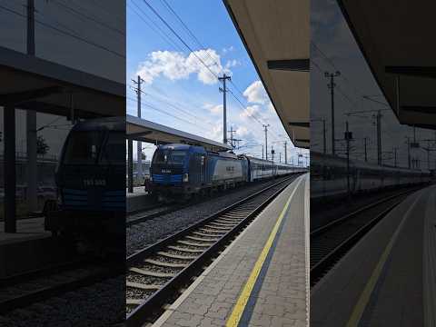 Short/Reel: MÁV Vectron pulling its EC to Budapest #train