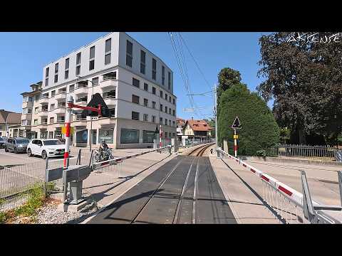 Video: Train Cab Ride – Broc Chocolaterie to Romont FR Switzerland | Driver view | 4K 60p HDR