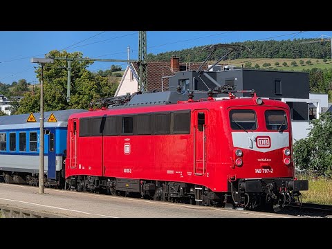 Video: Bundesbahn Einheitsloks auf der Gäubahn - Freizeitexpress Bodensee II von Stuttgart nach Konstanz