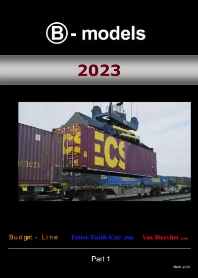 Novelties 2023 - Part 1 - B-models