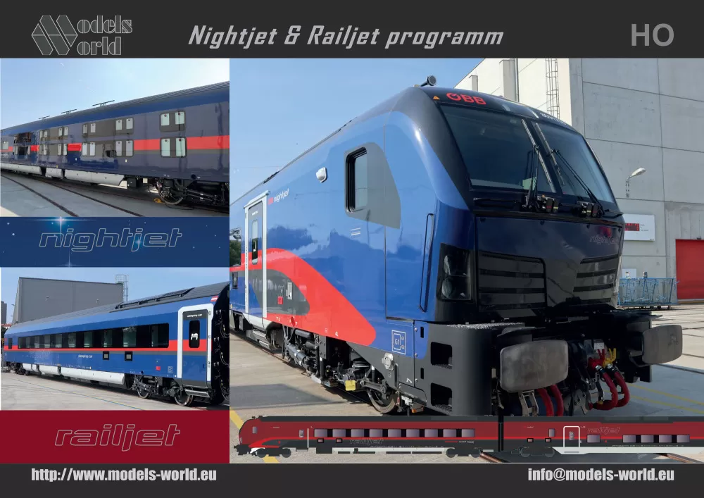 LS Models - Models World - Nightjet & Railjet program