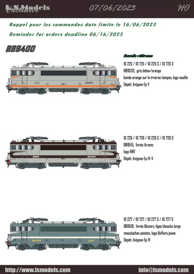 SNCF - BB 9400 electric locomotives - LS Models