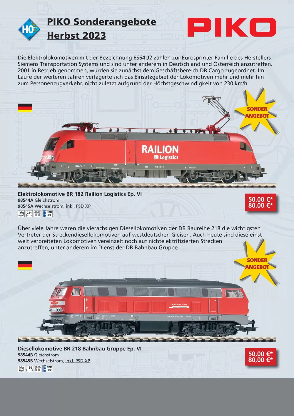 PIKO - PIKO Sonderangebote Herbst 2023