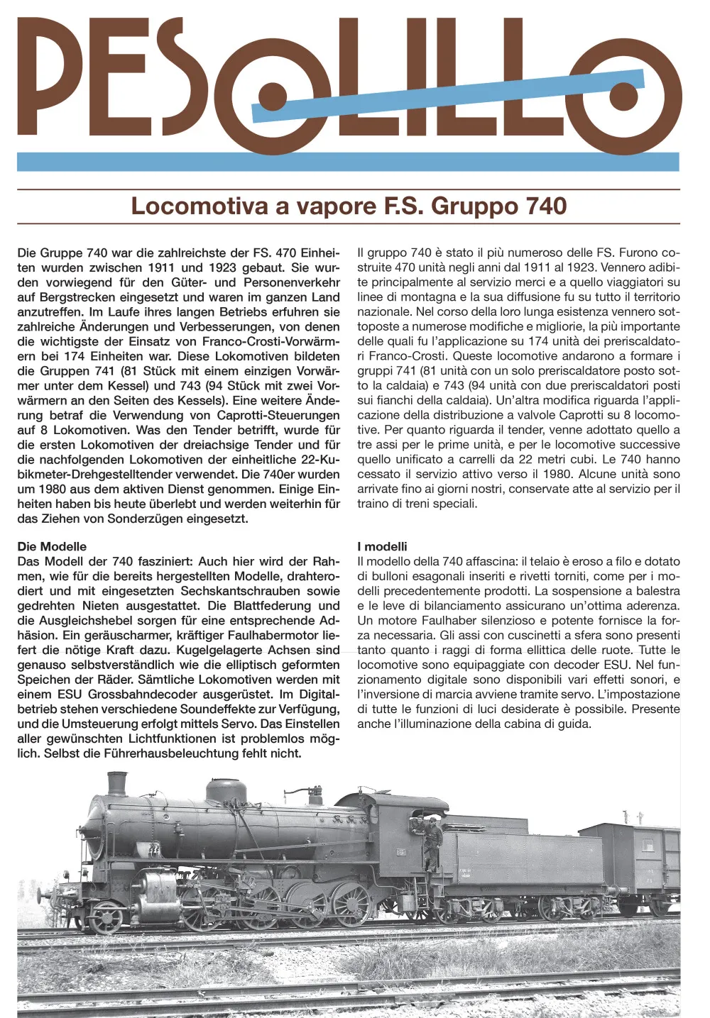 PESOLILLO - FS - Group 740 steam locomotive