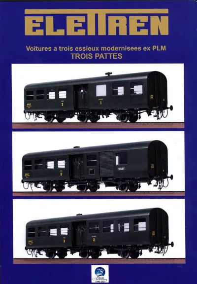 Modernized three-axle coaches ex PLM 'THREE LEGS' - Elettren