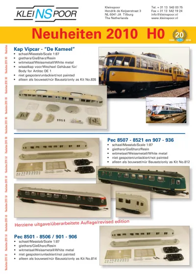Novelties 2010 - Kleinspoor