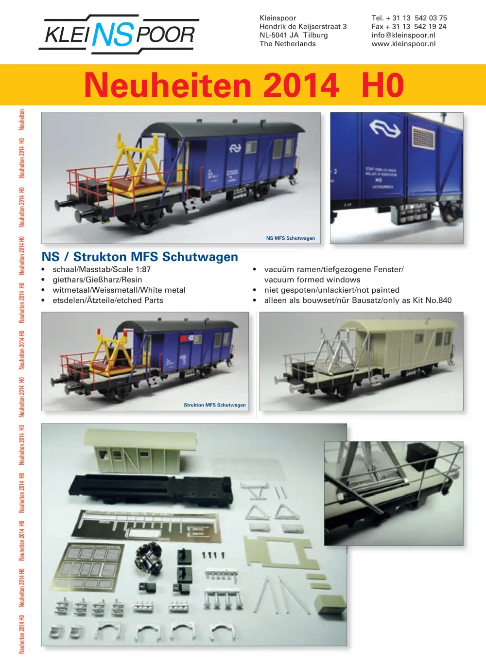 Kleinspoor - Novelties 2014