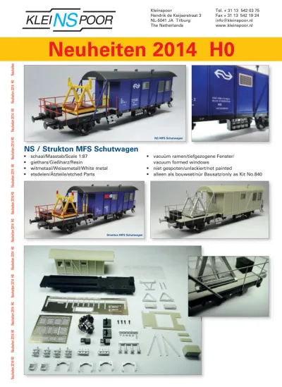 Novelties 2014 - Kleinspoor