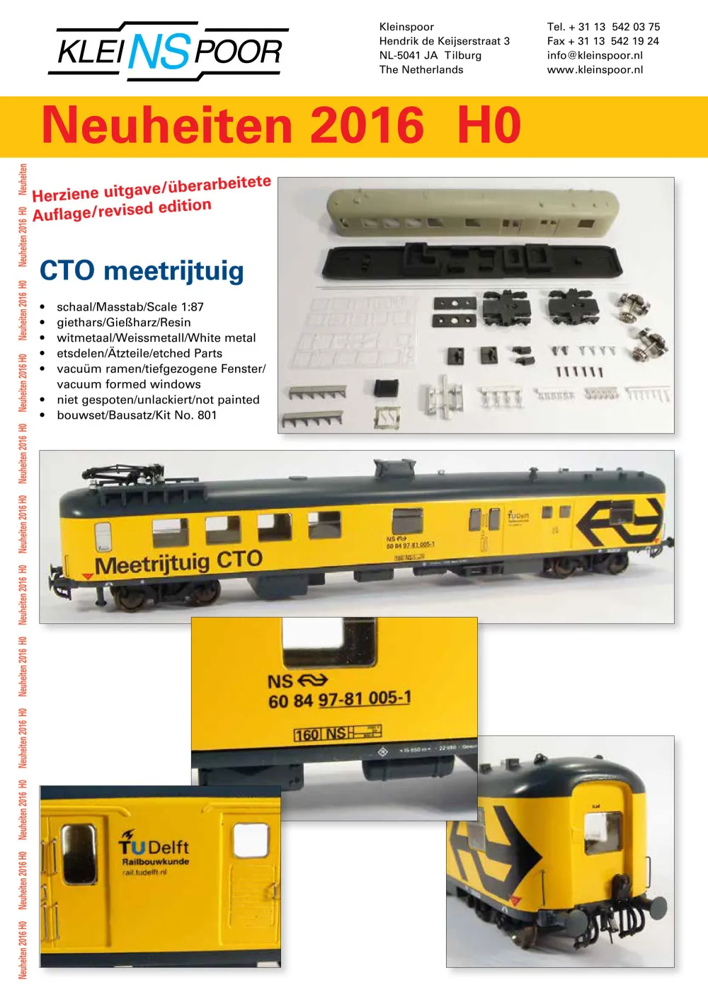 Kleinspoor - Novelties 2016