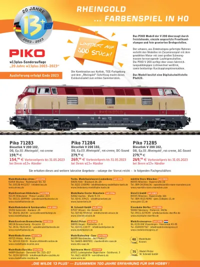 Announcements 05.2023 - W13PLUS-HÄNDLERVEREINIGUNG