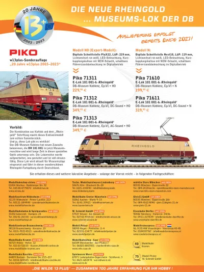 Announcements 10.2023 - W13PLUS-HÄNDLERVEREINIGUNG