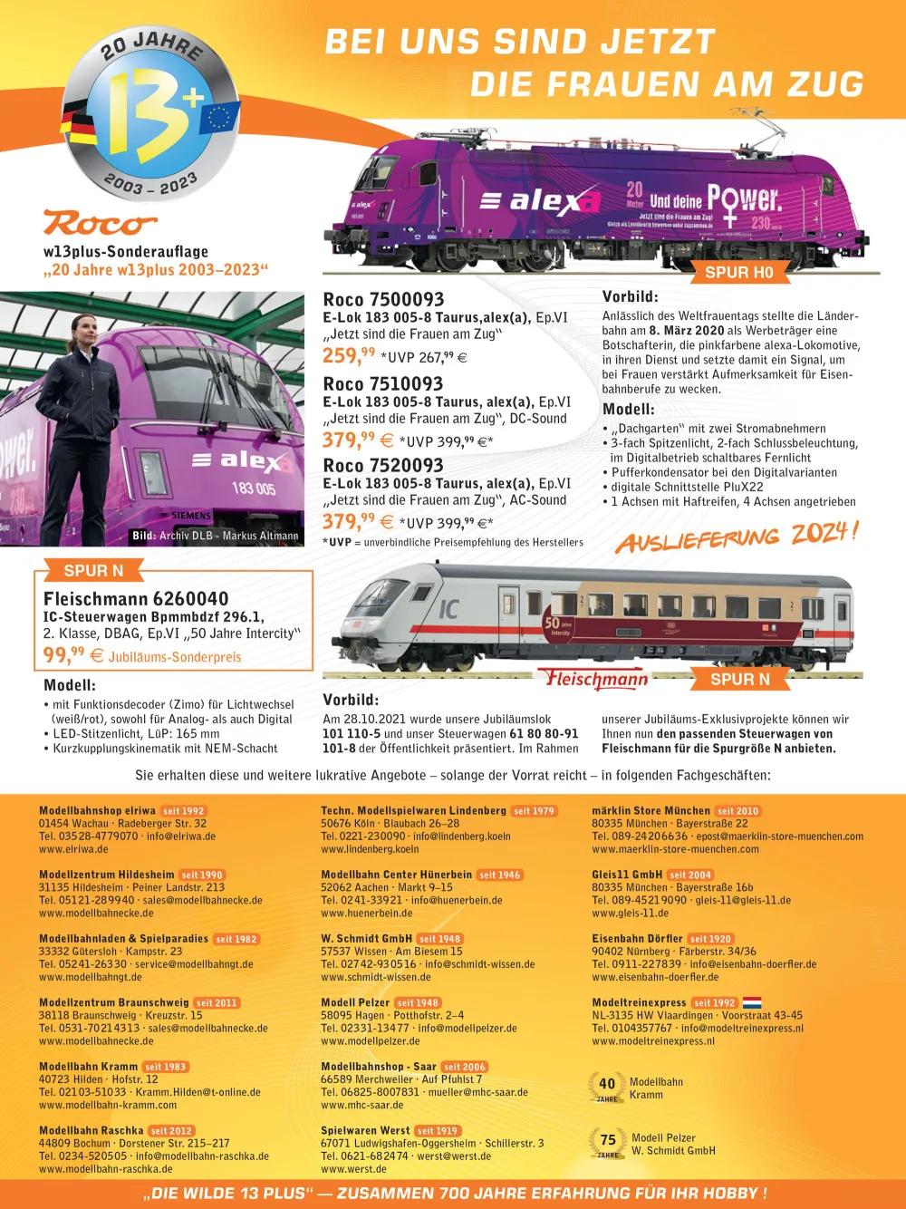 W13PLUS-HÄNDLERVEREINIGUNG - Announcements 11.2023