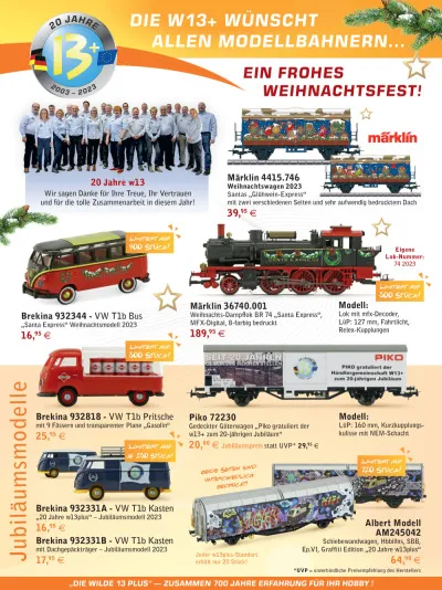Announcements 12.2023 - W13PLUS-HÄNDLERVEREINIGUNG