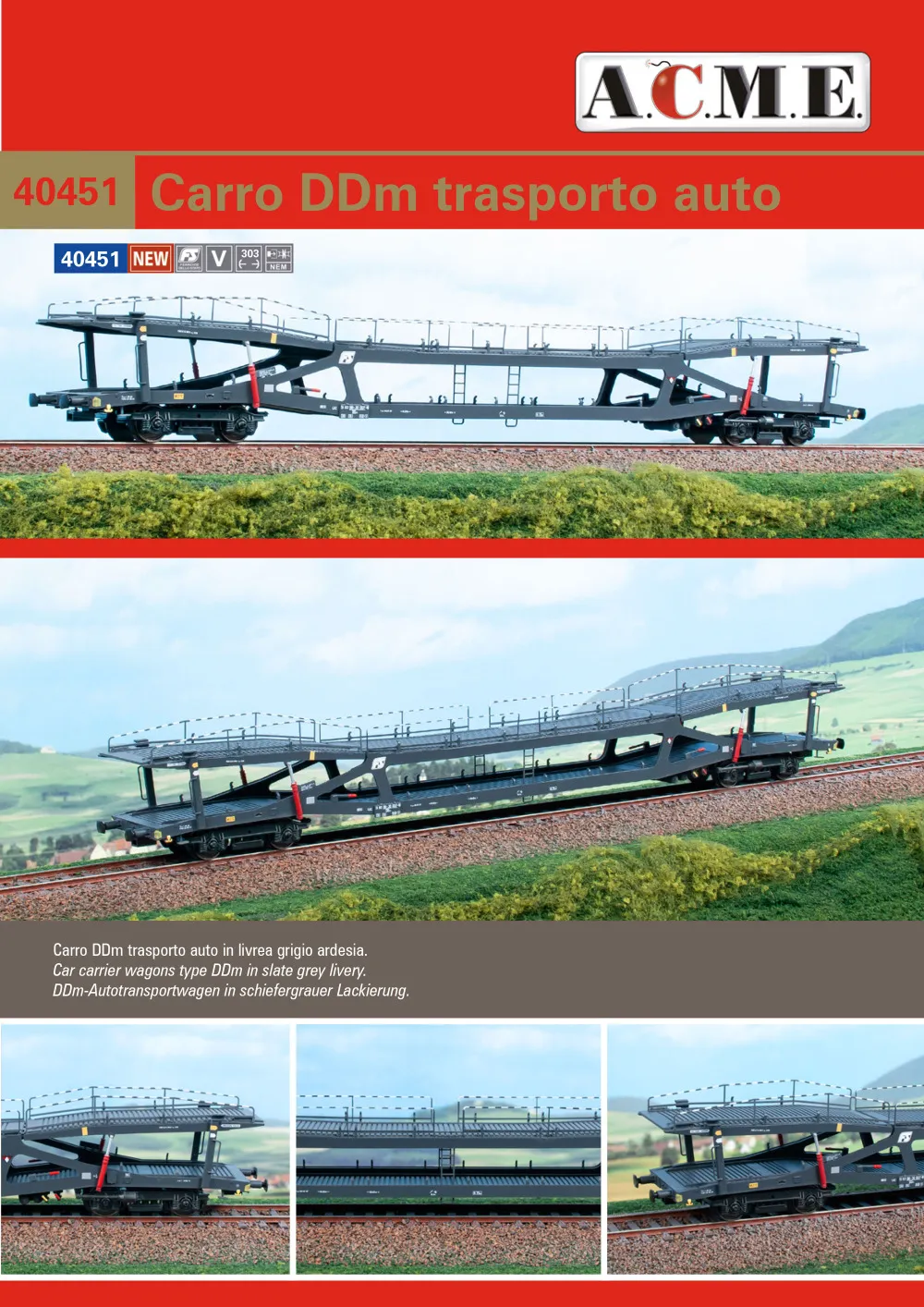 ACME - Anonima Costruzioni Modellistiche Esatte - FS - DDm freight wagon