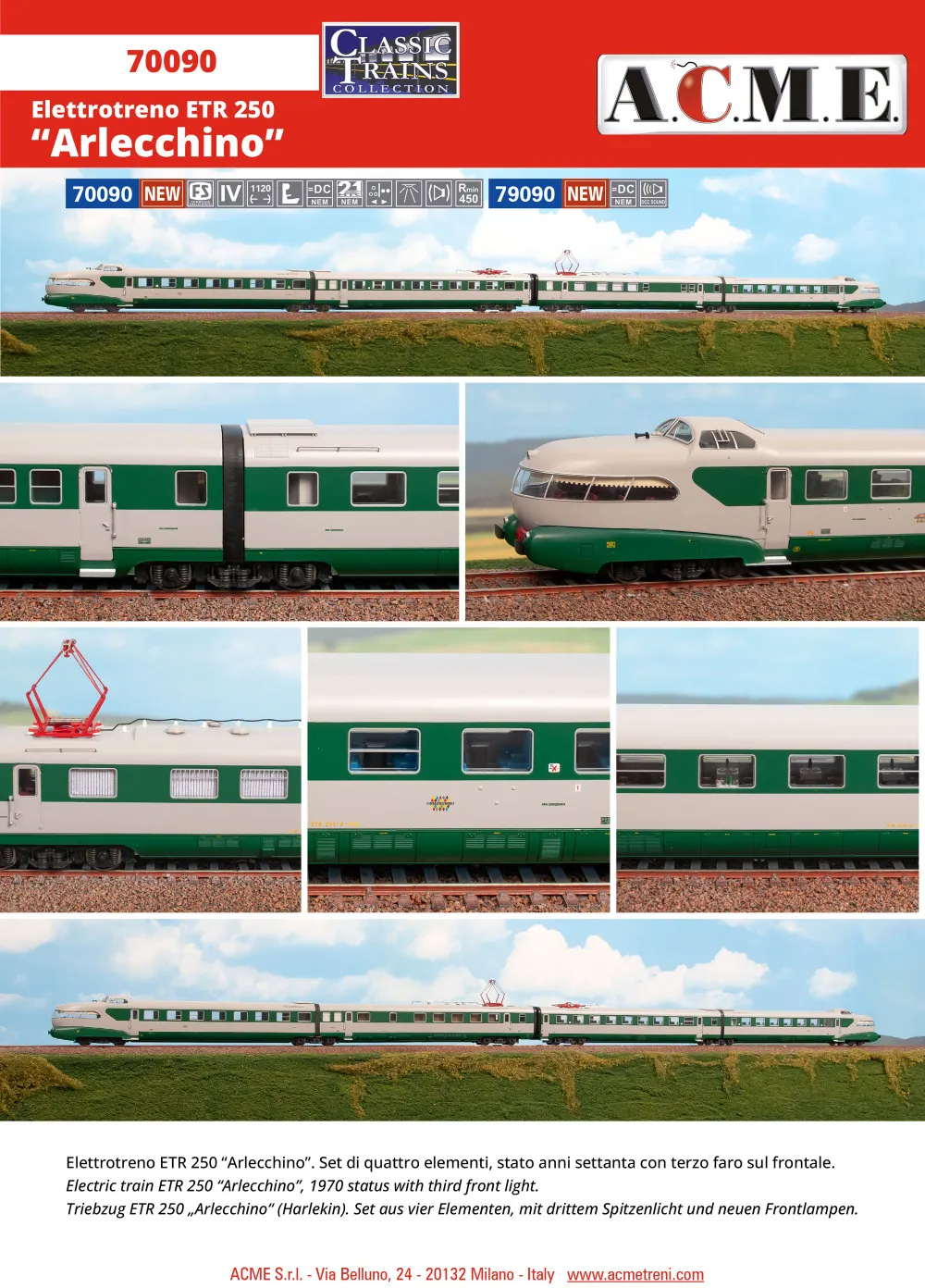 ACME - Anonima Costruzioni Modellistiche Esatte - FS - ETR 250 "Arlecchino"