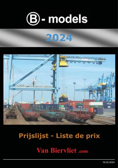Price list 2024 - B-models
