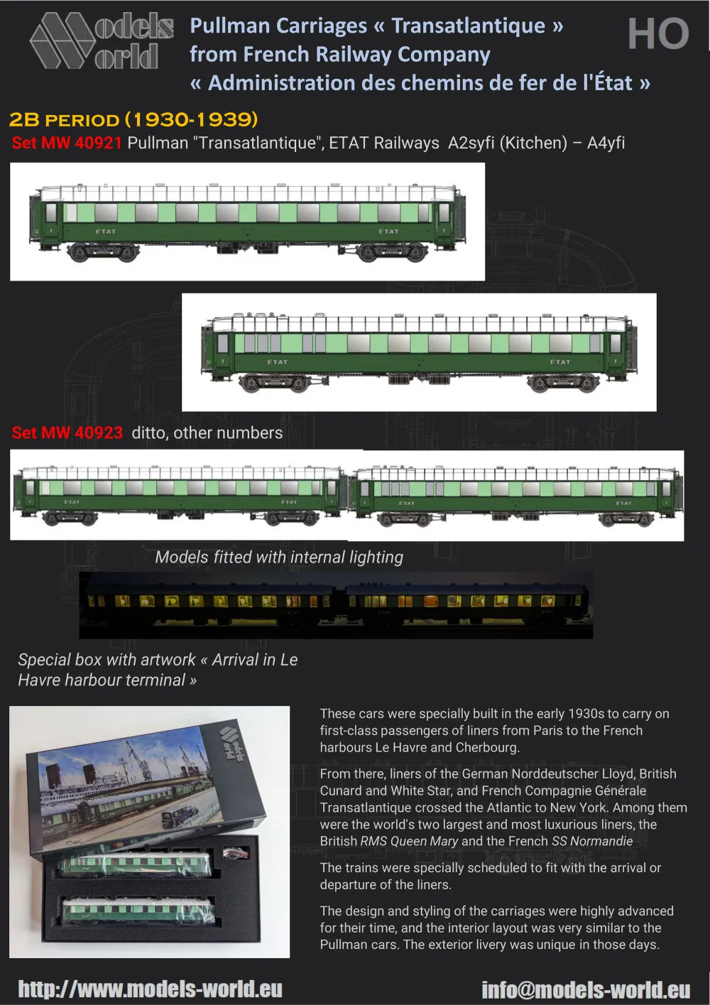 LS Models - Pullman Carriages "Transatlantique"