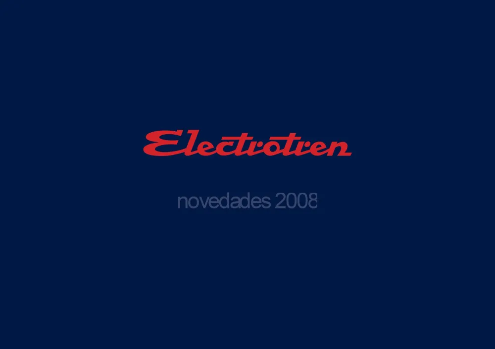 Electrotren - Novedades 2008