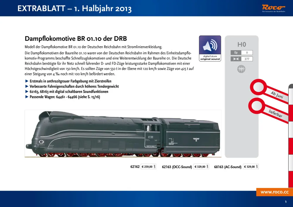Roco - Halbjahr 2013
