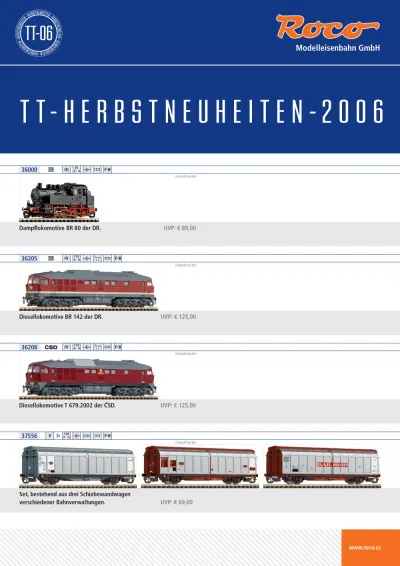 TT-Herbstneuheiten 2006 - Roco