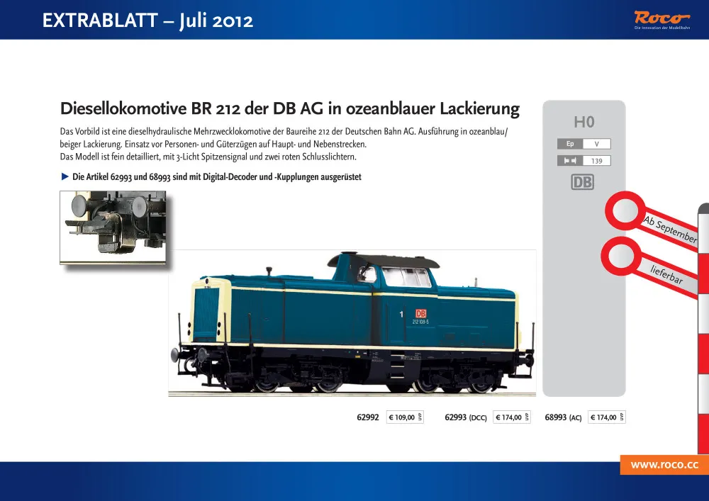 Roco - Extrablatt Juli 2012