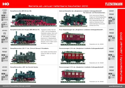 Neuheiteninfo Januar 2010 - Fleischmann