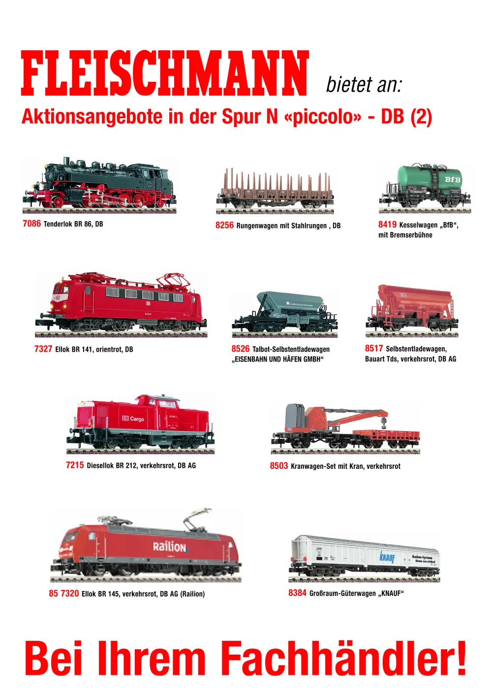Fleischmann - Aktionsangebote in der Spur N "piccolo" - DB (2)