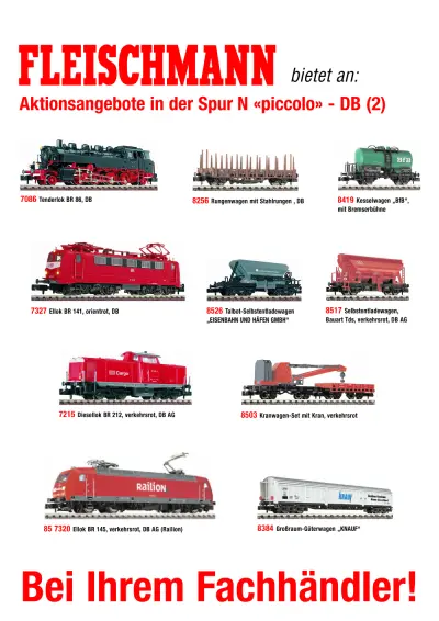 Aktionsangebote in der Spur N "piccolo" - DB (2) - Fleischmann