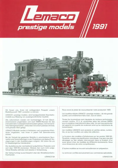 Katalog / Catalogue 1991 - Lemaco