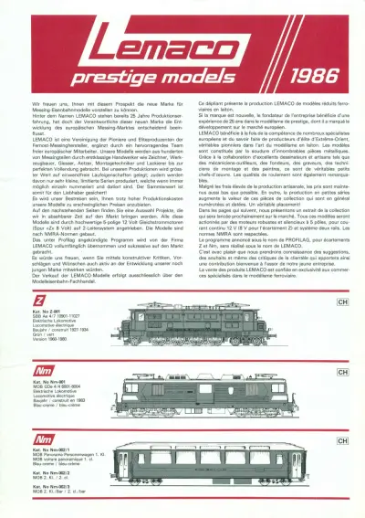 Modellauswahl - Lemaco