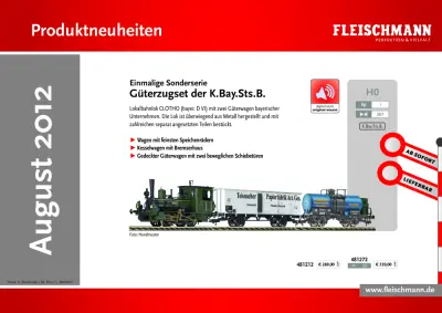 Produktneuheiten August 2012 - Fleischmann