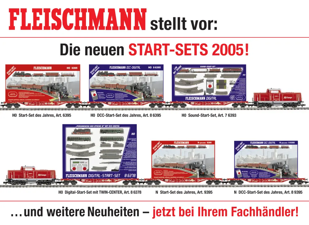 Fleischmann - Die neuen Start-Sets 2005!