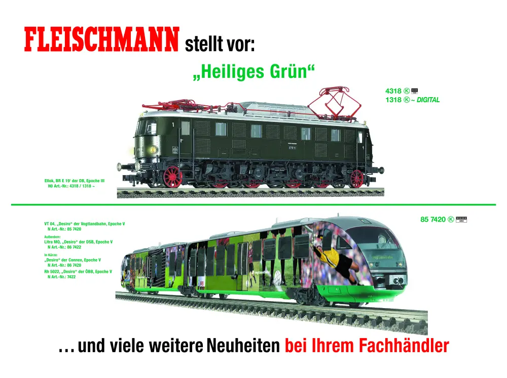 Fleischmann - "Heiliges Grün" / Desiro