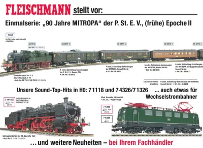 "90 Jahre MITROPA" / Sound-Top-Hits in H0 - Fleischmann