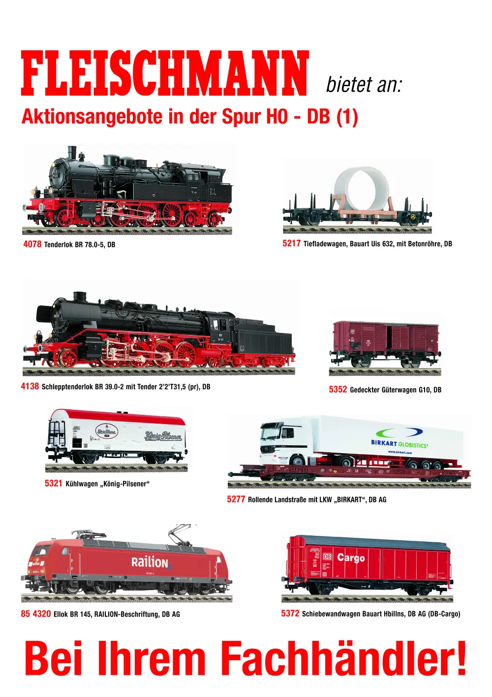 Fleischmann - Aktionsangebote in der Spur H0 - DB (1)