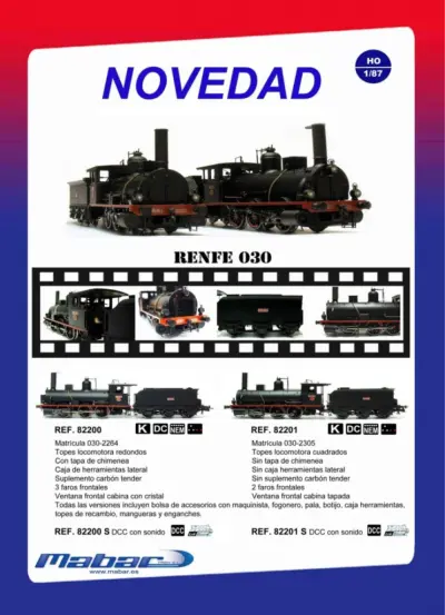 Novedad RENFE 030 - Mabar Tren