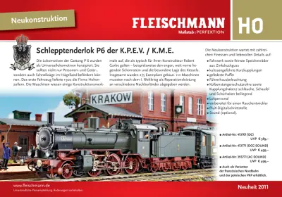 Schlepptenderlok P6 der K.P.E.V. / K.M.E. - Fleischmann